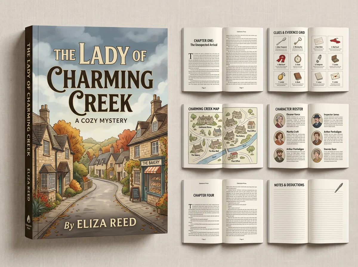 The Cozy Mystery and Small-Town 202605162350 — Book Cover Design by DesignDile